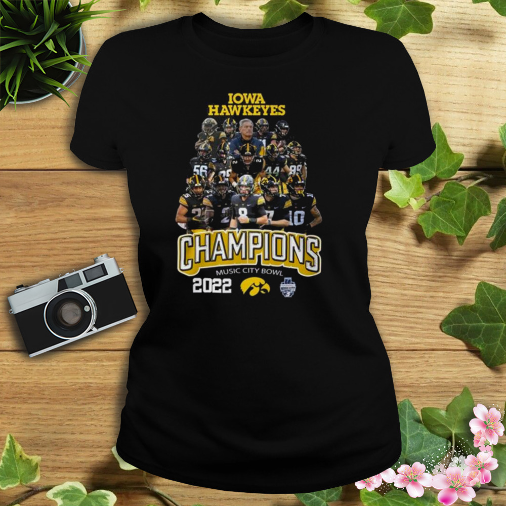 Iowa Hawkeyes Champions Music City Bowl 2022 shirt 2 Women's tshirt