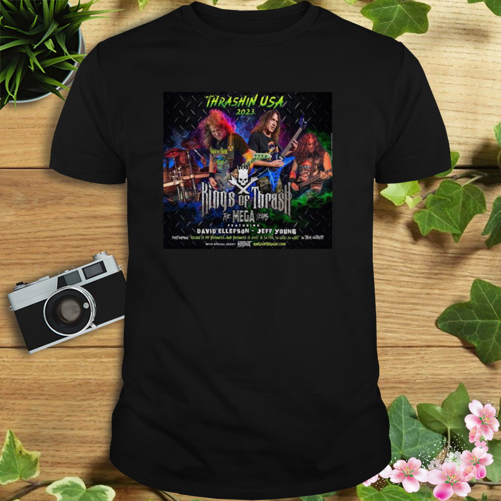 Kings Of Thrash To Rock Megadeth’s Early Albums On Tour 2023 Shirt 1 Unisex tshirt