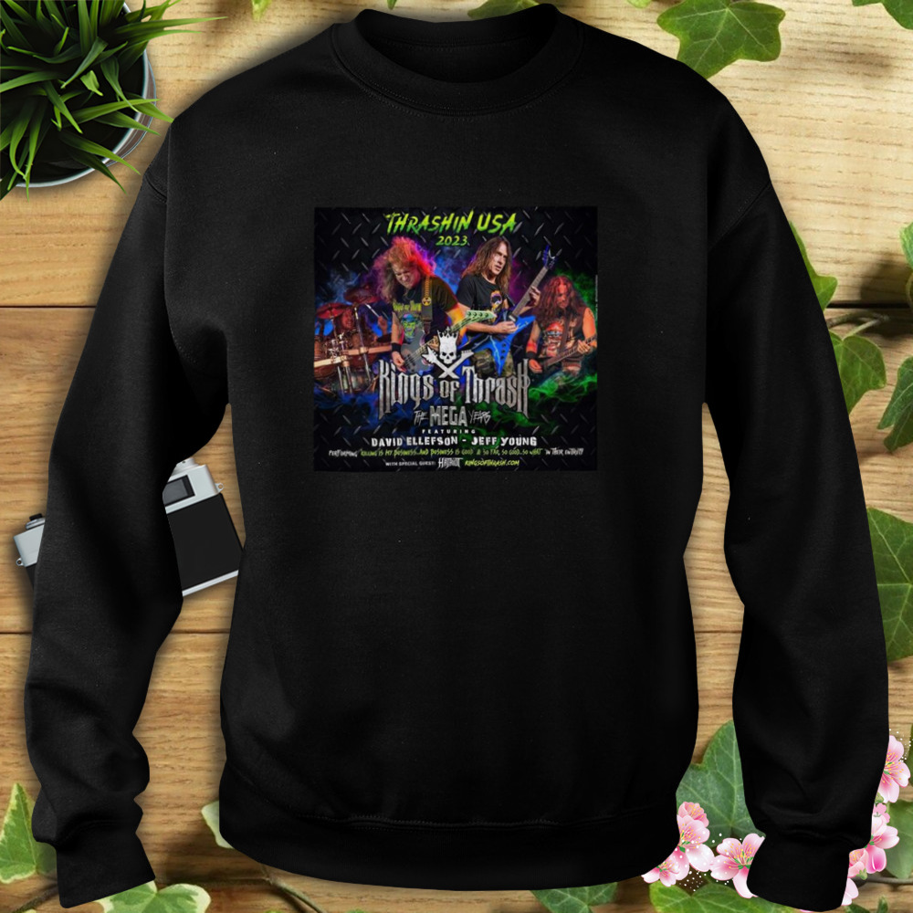 Kings Of Thrash To Rock Megadeth’s Early Albums On Tour 2023 Shirt 5 Sweat tshirt