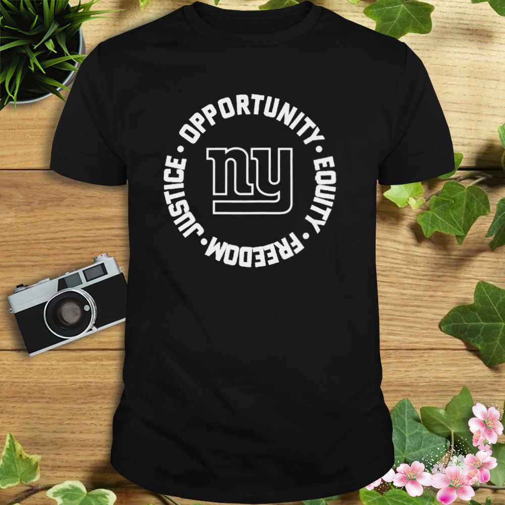 Opportunity Equity Freedom Justice New York Giants Football Shirt Longsleeve