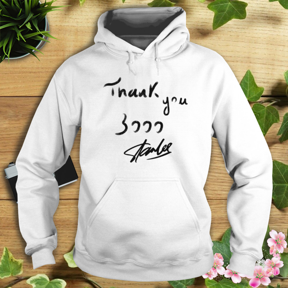 Thank You 3000 Marvel Stan Lee Signature shirt 4 Hoodie shirt