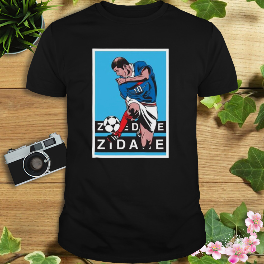 Grpahic Zinedine Zidane 98 Football Fanart shirt