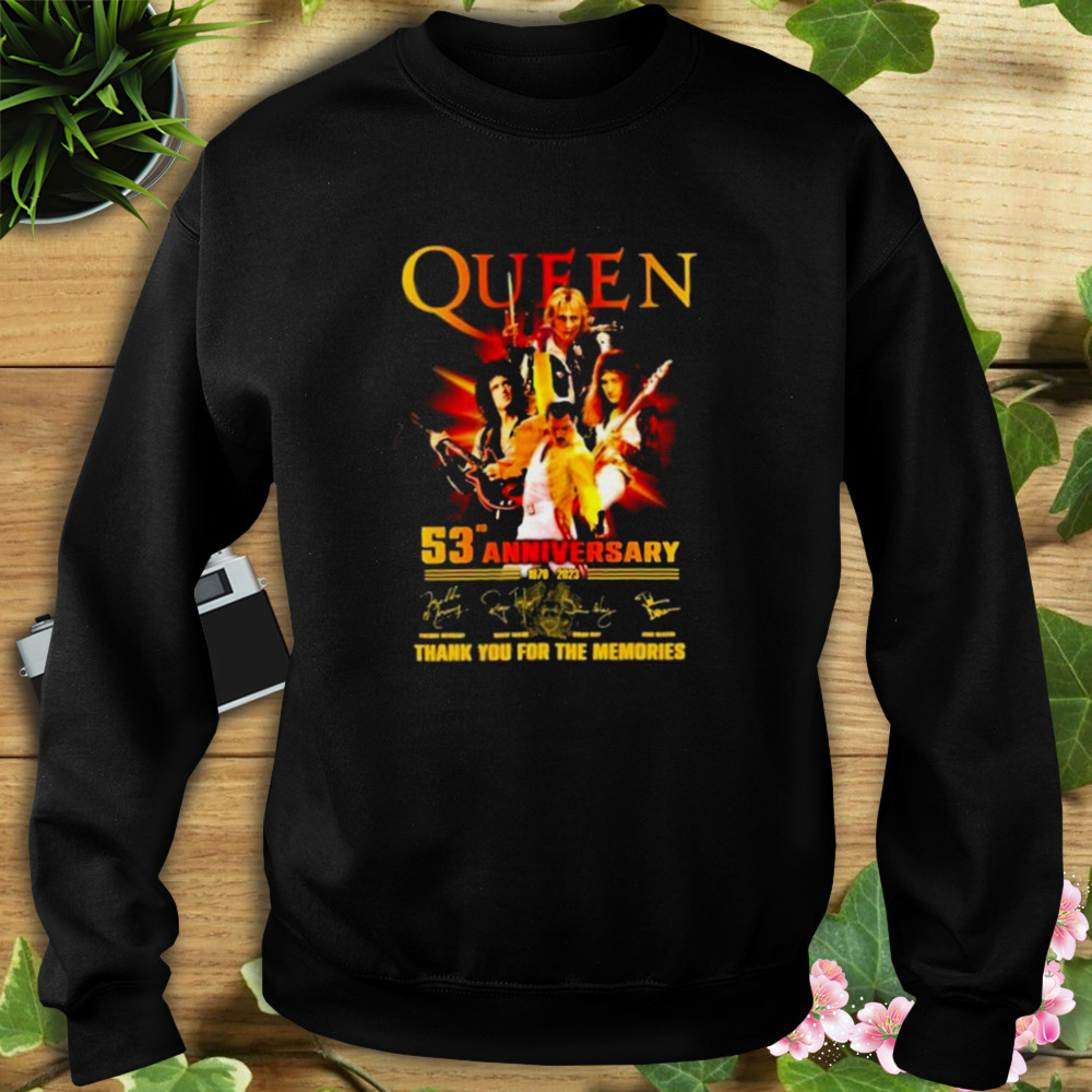 Queen 53rd Anniversary 1970 – 2023 Thank You For The Memories T-Shirt 5 Sweat tshirt