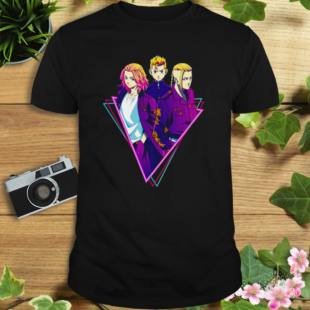 Takemichi Manjiro Ken Neon Aesthetic Art Tokyo Revengers shirt