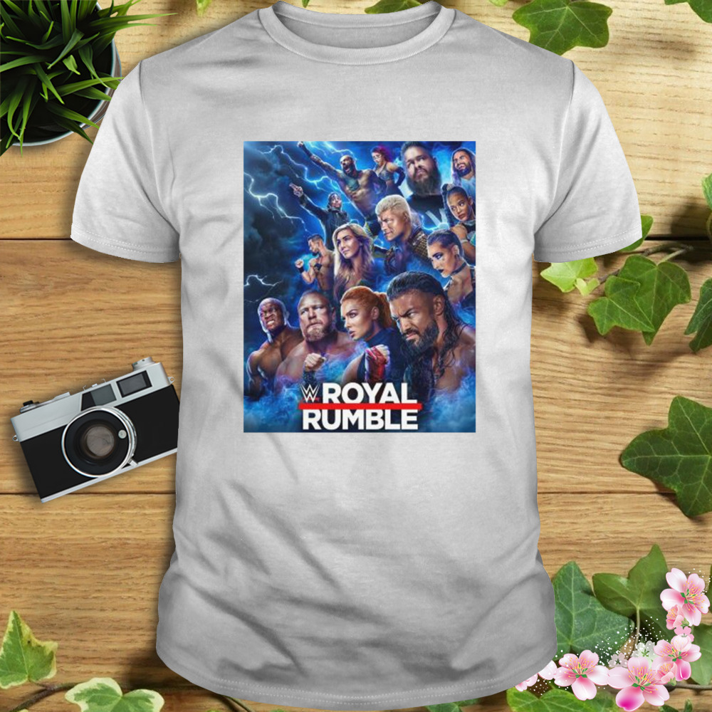 Wwe the official royal rumble poster 2023 shirt