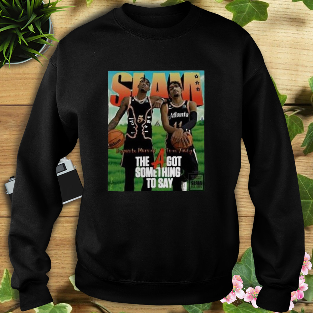 Artist series slam 241 trae and dejounte shirt 5 Sweat tshirt