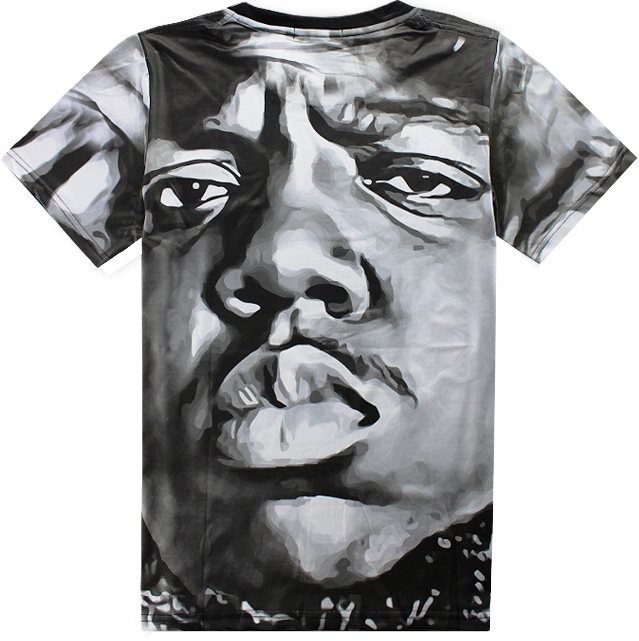 BIGGIE SMALLS ARTWORK SKETCH 3D TSHIRT 2 BIGGIE SMALLS ARTWORK SKETCH 3D TSHIRT
