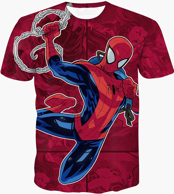 Best MARVEL SPIDERMAN IN ACTION 3D Tshirt