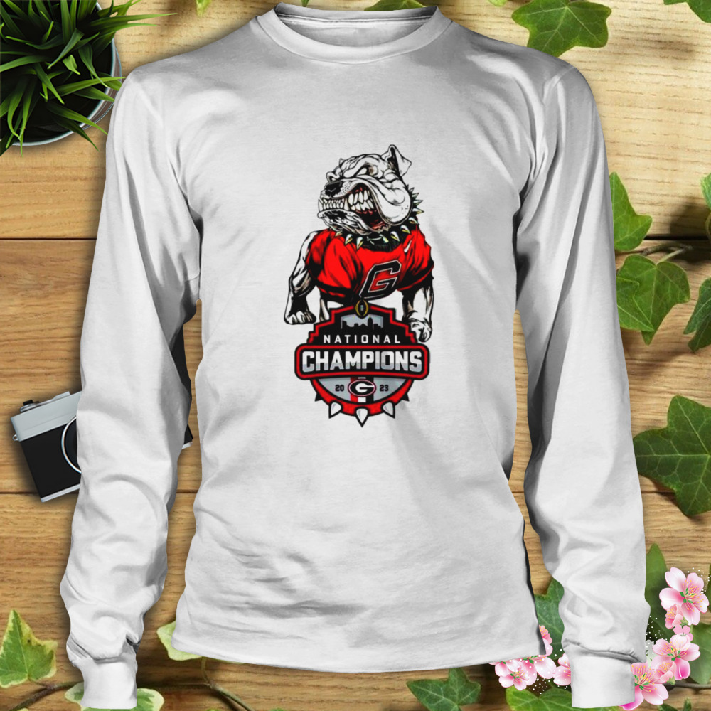 Georgia Bulldogs 2023 National Championship Football UGA T Shirt 3 Longsleeve shirt