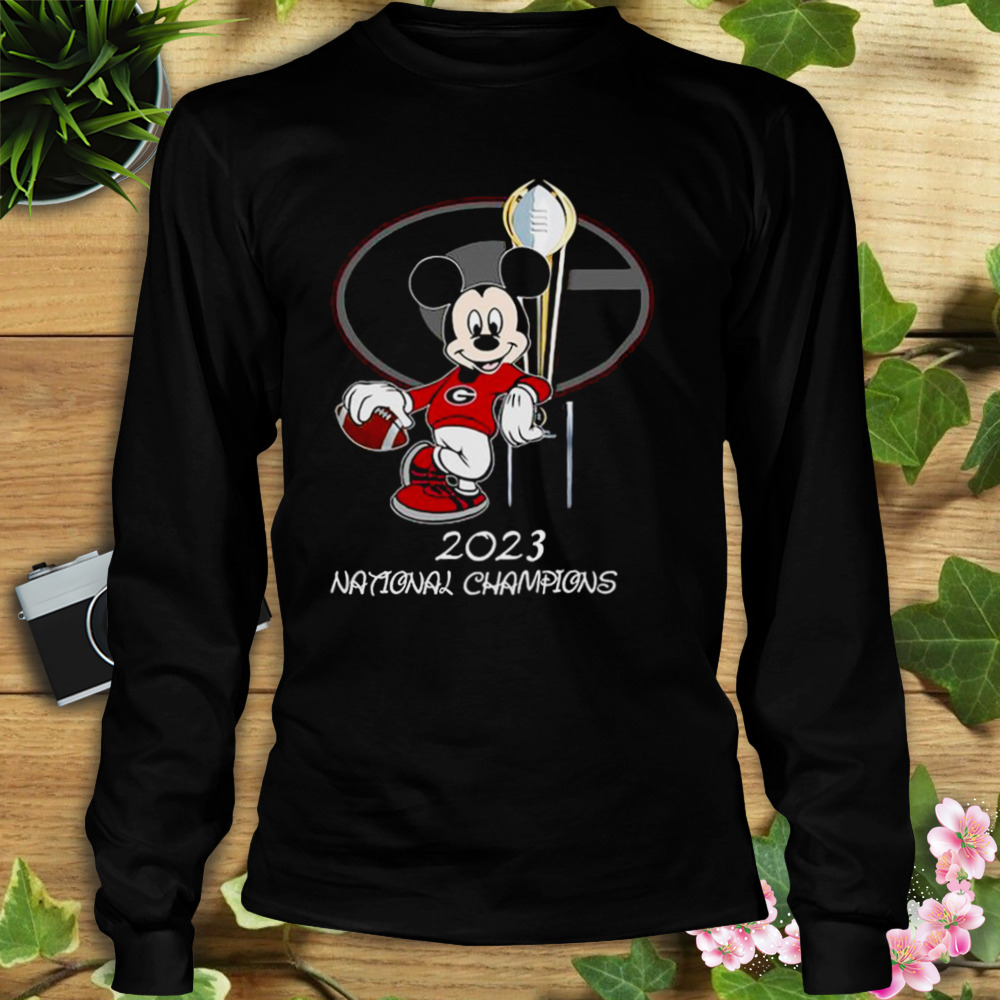 Premium Mickey Mouse Champions Georgia Bulldogs 2023 National