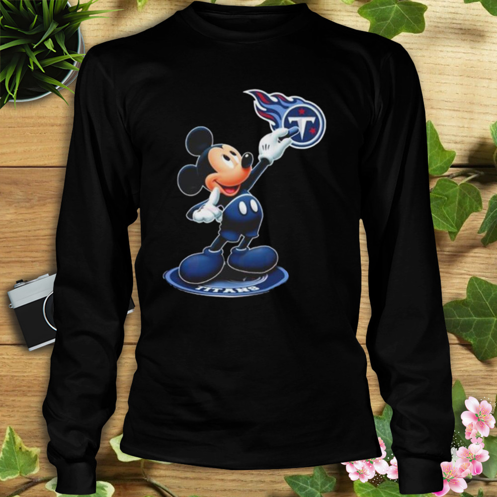 Mickey Mouse NFL tennessee titans logo 2023 shirt 3 Longsleeve tshirt