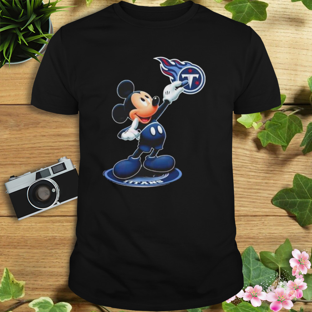Mickey Mouse NFL tennessee titans logo 2023 shirt 1 Unisex tshirt