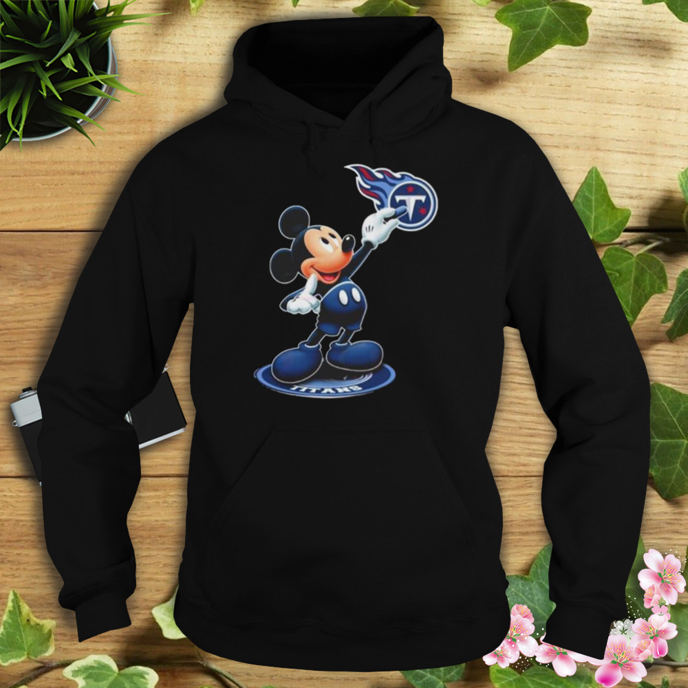 Mickey Mouse NFL tennessee titans logo 2023 shirt 4 Hoodie tshirt