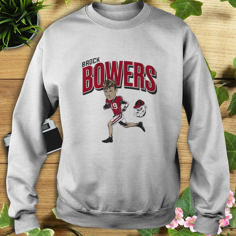 Uga Football Brock Bowers Caricature shirt 5 Sweat shirt