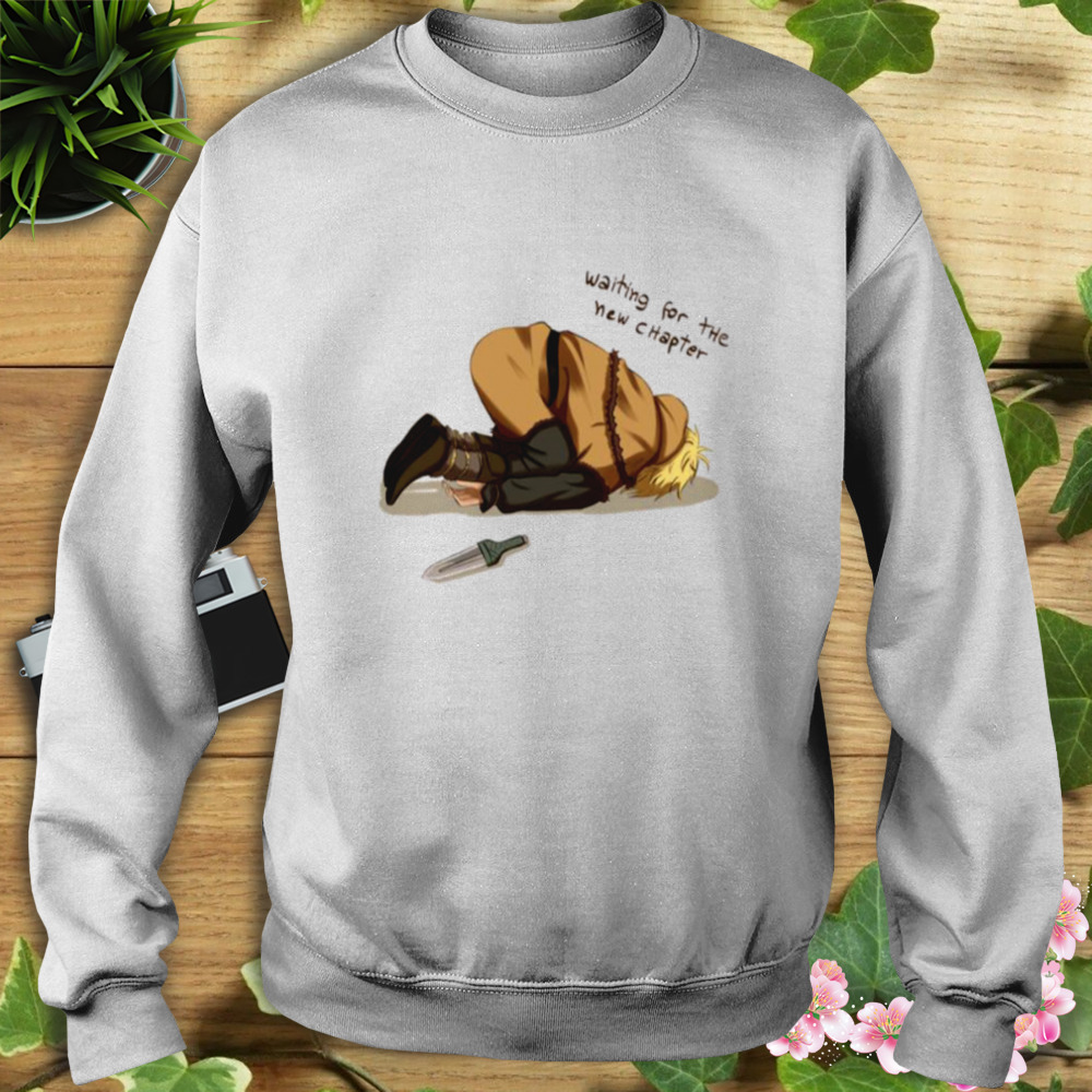 Waiting For The New Chapter Meme Vinland Saga shirt 5 Sweat shirt