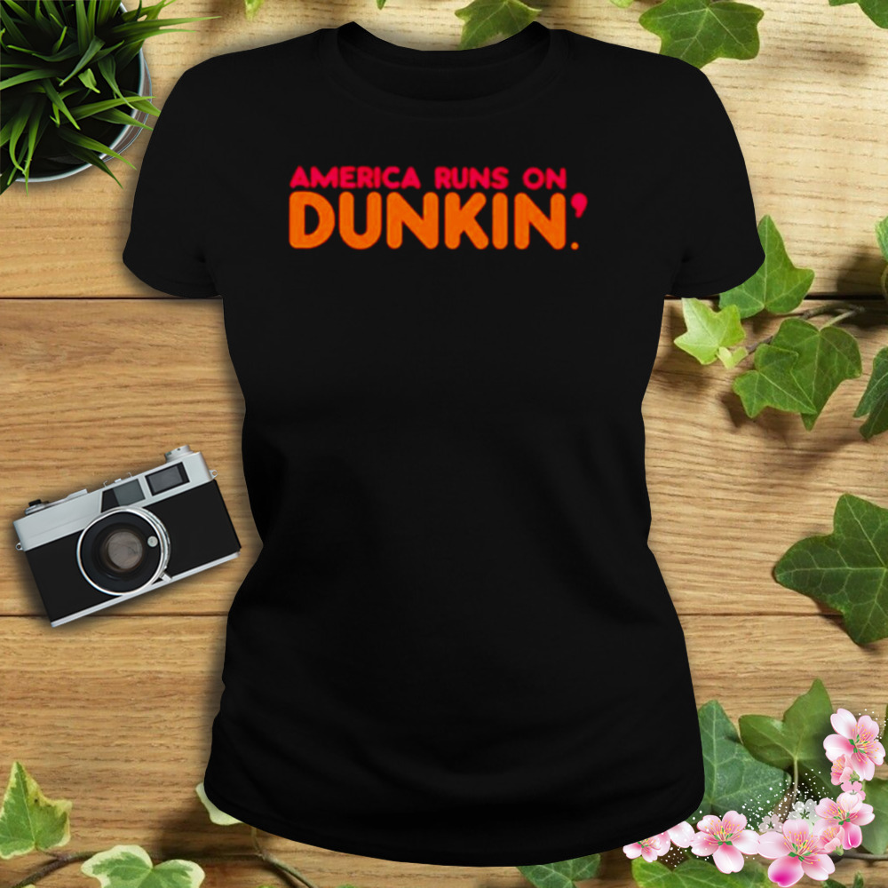 America runs on dunkin shirt 2 Women's tshirt