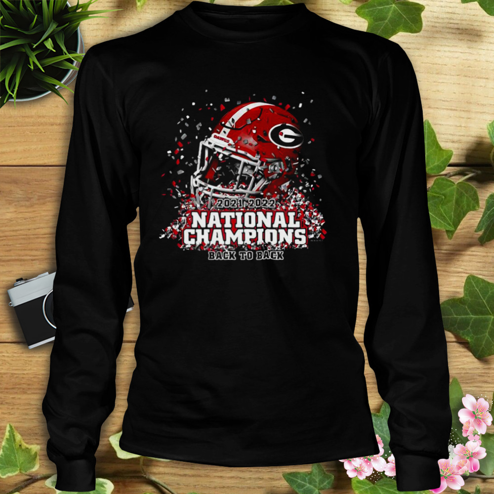 Georgia Bulldogs Back-To-Back College Football Playoff National Champions Confetti Helmet Shirt 3 Longsleeve tshirt