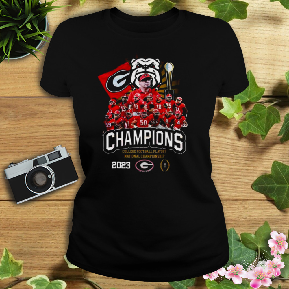 Georgia Bulldogs Champions College Football Playoff National Championship 2023 2 Women's tshirt