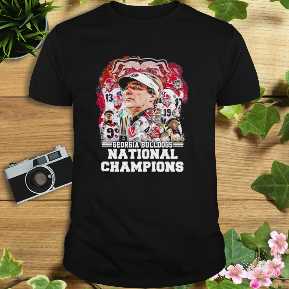 Georgia Bulldogs Team National Champions 2023 Firework Shirt 1 Unisex tshirt