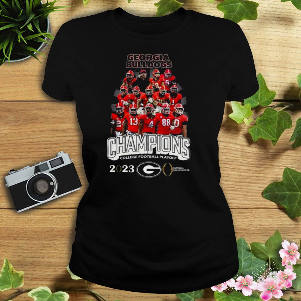 Georgia Bulldogs team Champions college football playoff 2023 shirt 2 Women's tshirt