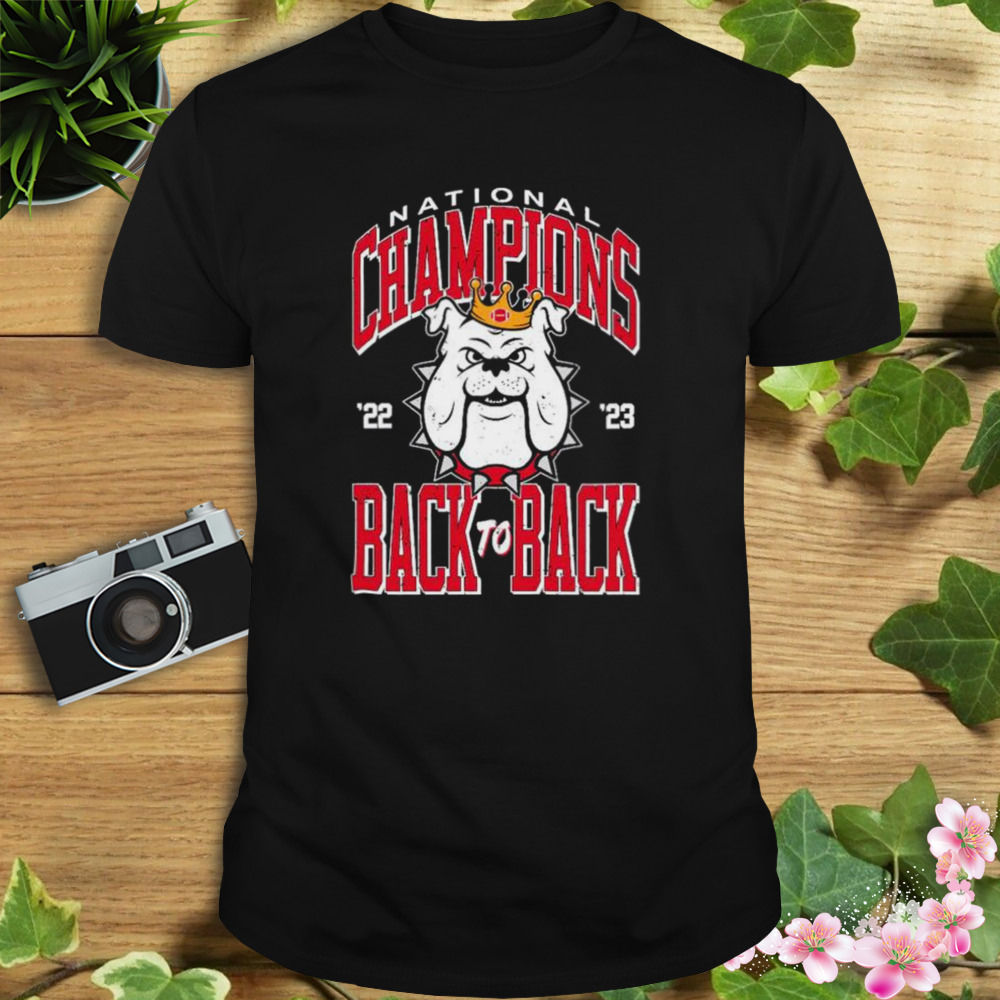 Georgia bulldogs back to back 2023 national champions shirt 1 Unisex tshirt