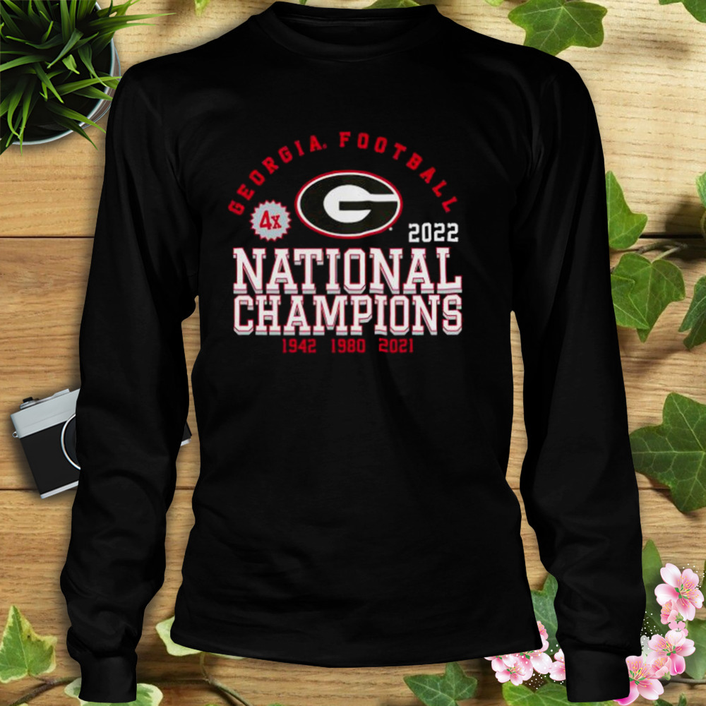 Georgia bulldogs four-time college football national champions 2023 shirt 3 Longsleeve tshirt