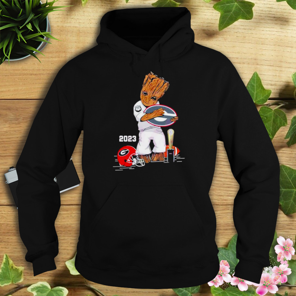 Groot hug Georgia Bulldogs CFP champions 2023 shirt 4 Hoodie tshirt
