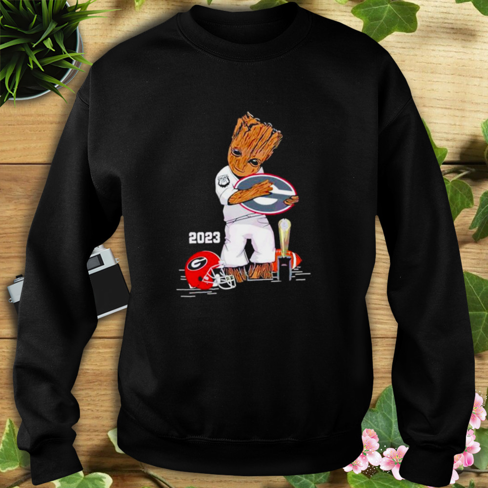 Groot hug Georgia Bulldogs CFP champions 2023 shirt 5 Sweat tshirt