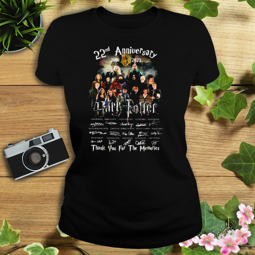 Harry Potter 22nd Anniversary 2001 – 2023 Thank You For The Memories Signatures Shirt 2 Women's tshirt