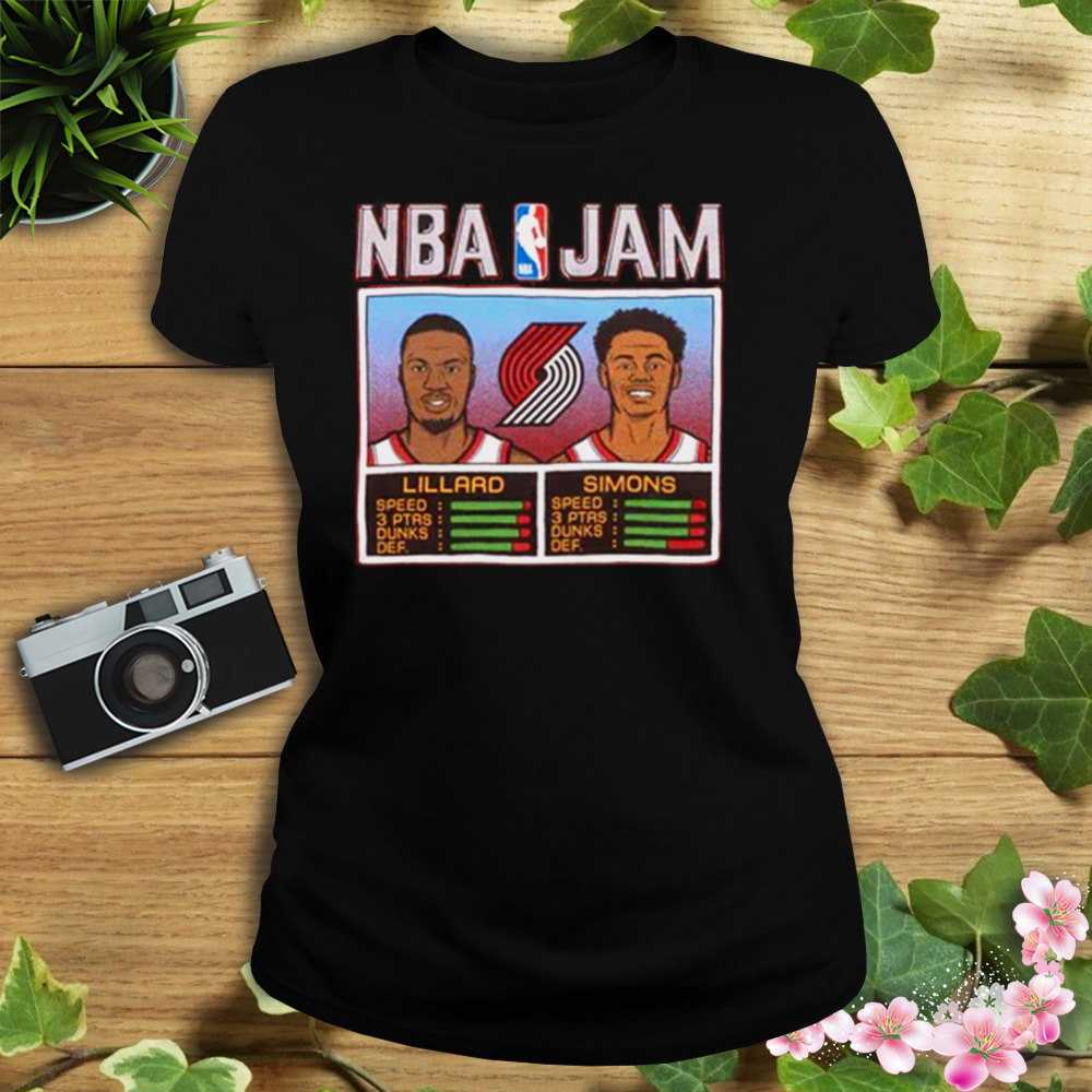 NBA Jam Portland Trail Blazers Lillard And Simons Shirt 2 Women's tshirt