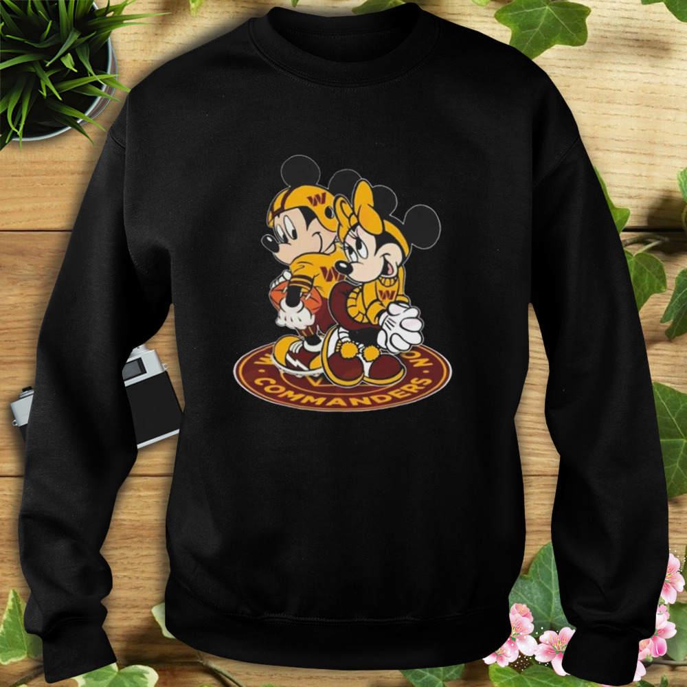 NFL Washington Commanders Mickey Mouse And Minnie Mouse Shirt 5 Sweat tshirt