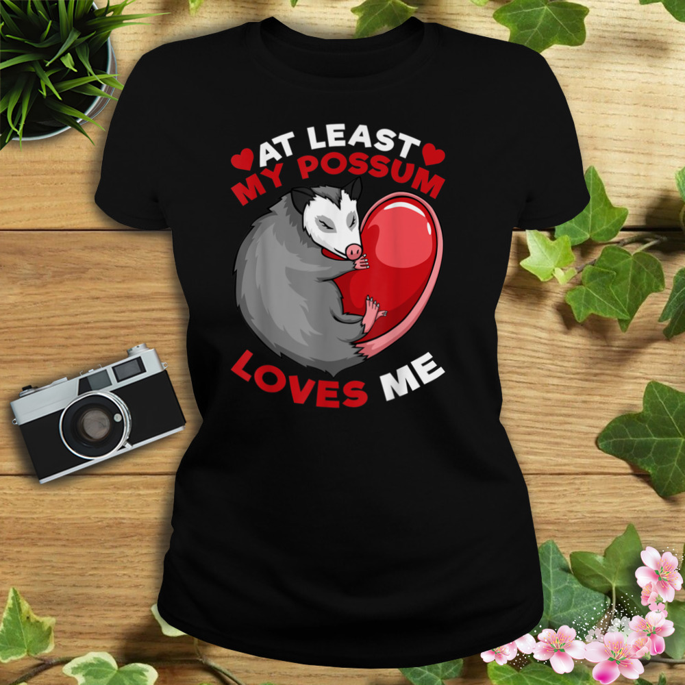 Possum Love Red Valentine Heart Opossum Lovers Gift Possum T-Shirt 2 Women's tshirt
