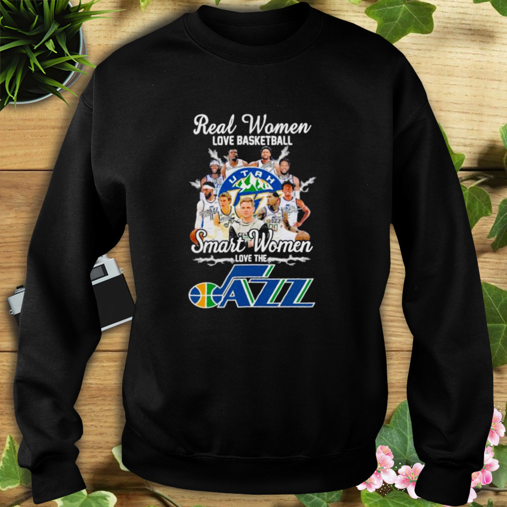 Real Women love Basketball Smart Women love the Jazz signatures 2023 shirt 5 Sweat tshirt