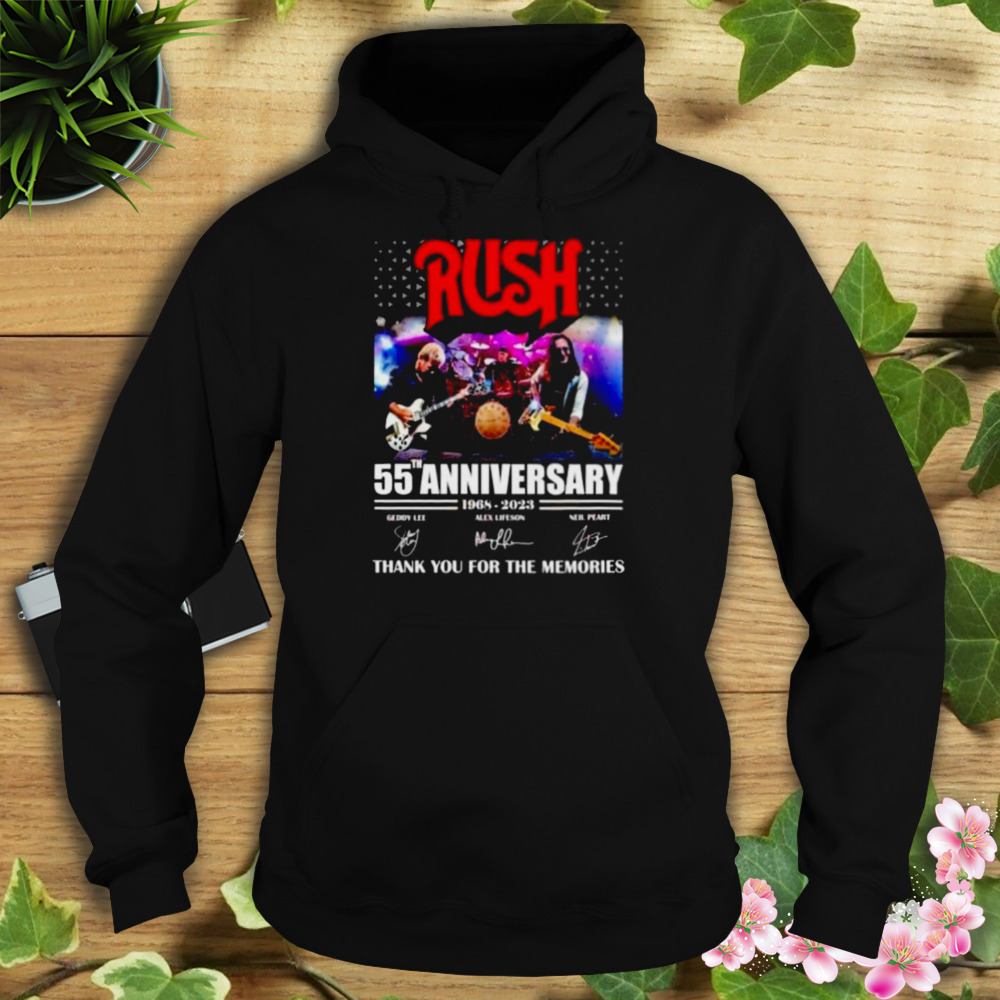 Rush 55th Anniversary 1968 – 2023 Thank You For The Memories Signatures Shirt 4 Hoodie tshirt
