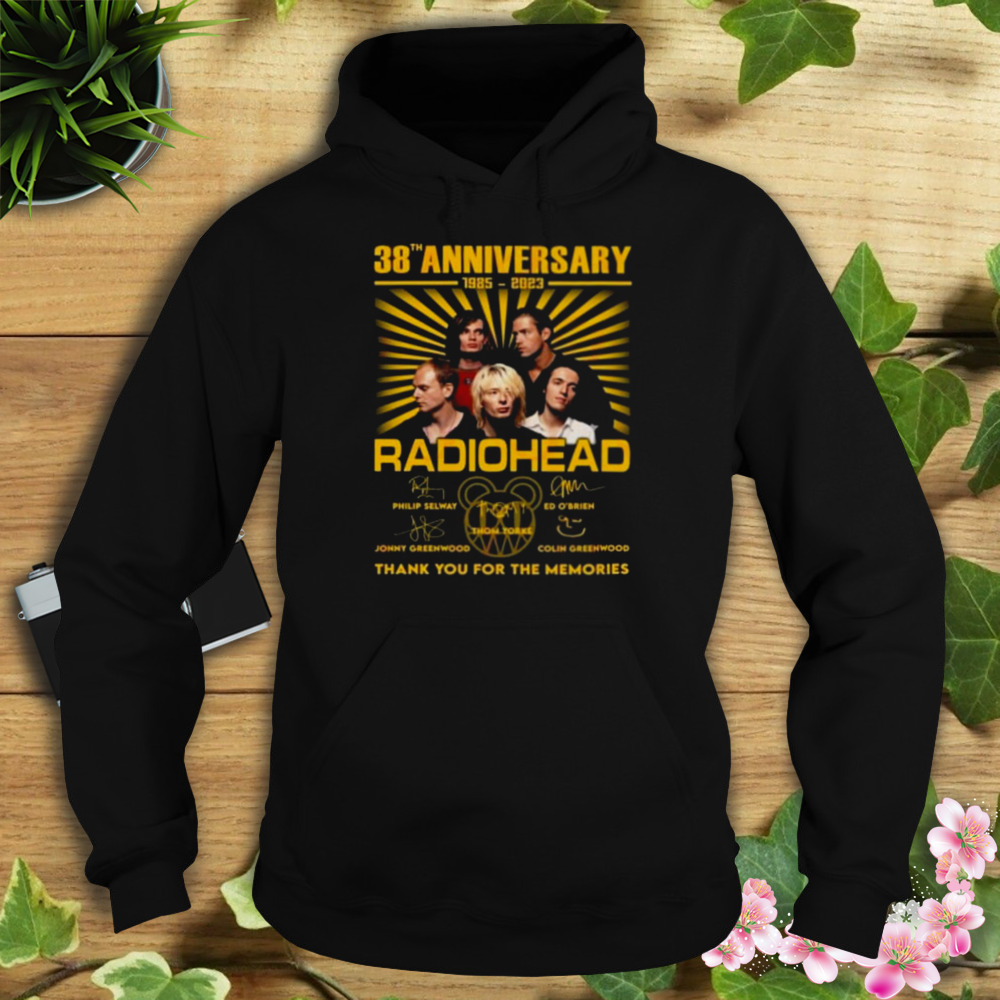 38th Anniversary 1985 – 2023 Radiohead Thank You For The Memories Signature Shirt 4 Hoodie tshirt