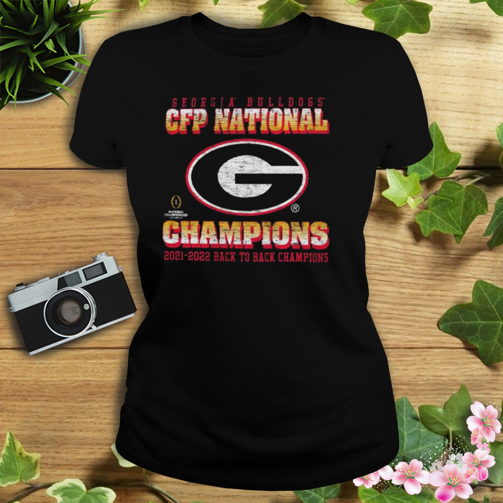 Georgia Bulldogs 2022 Cfp National Champions Back To Back Franklin 47 shirt 2 Women's tshirt