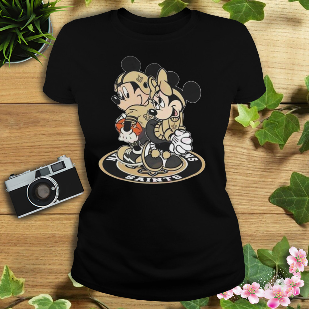 NFL New Orleans Saints Mickey Mouse And Minnie Mouse Shirt - Freedomdesign