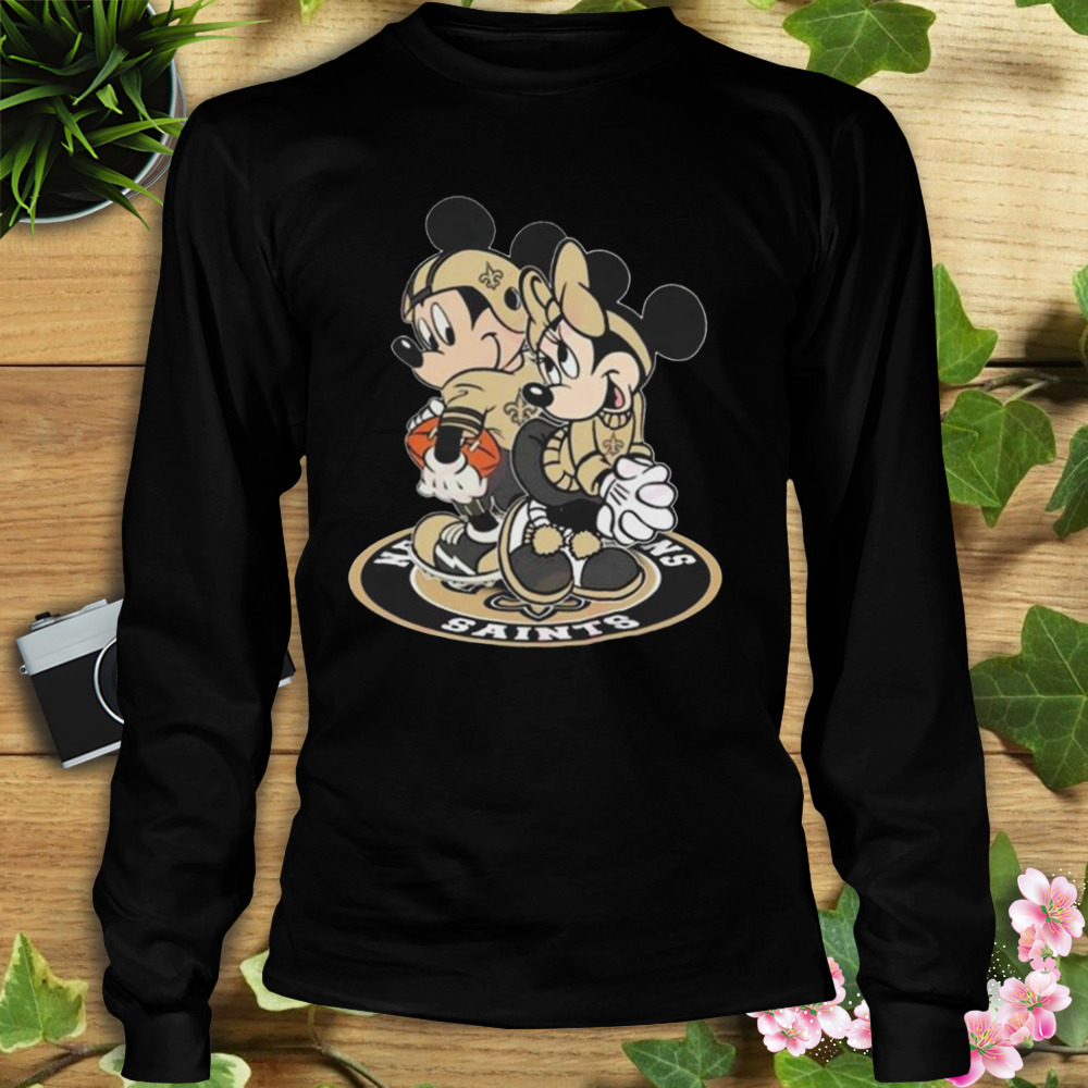 NFL New Orleans Saints Mickey Mouse And Minnie Mouse Shirt - Freedomdesign