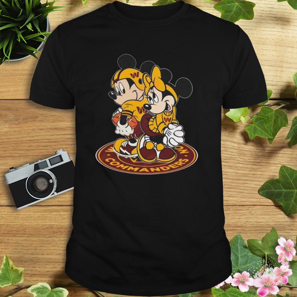 NFL Washington Commanders Mickey Mouse And Minnie Mouse Shirt