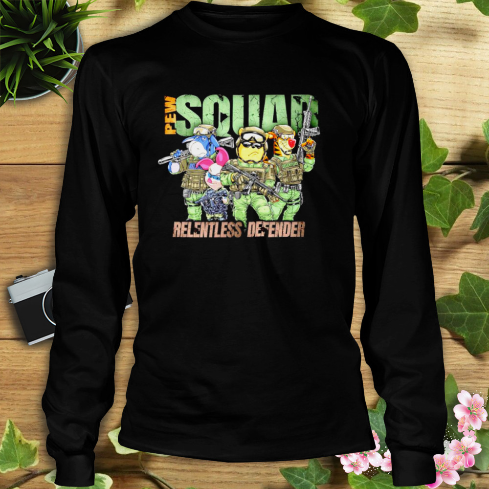 Pooh Winnie Pew Squad relentless defender shirt 3 Longsleeve tshirt