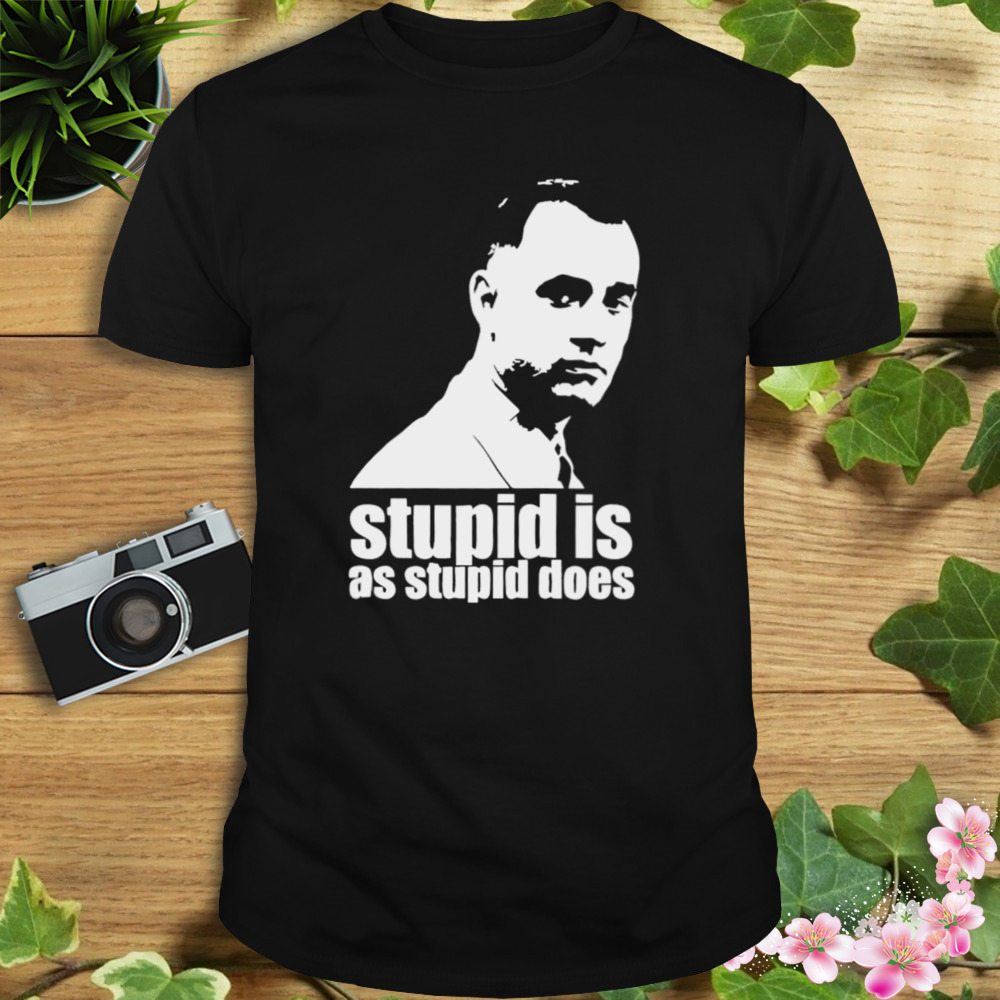 Stupid Is As Stupid Does Forrest Gump Artwork Shirt