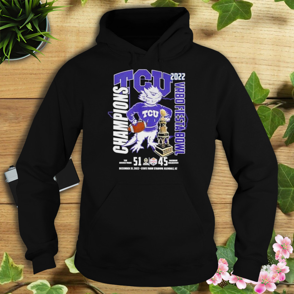 Tcu horned frogs vrbo fiesta bowl champions T-shirt 4 Hoodie tshirt