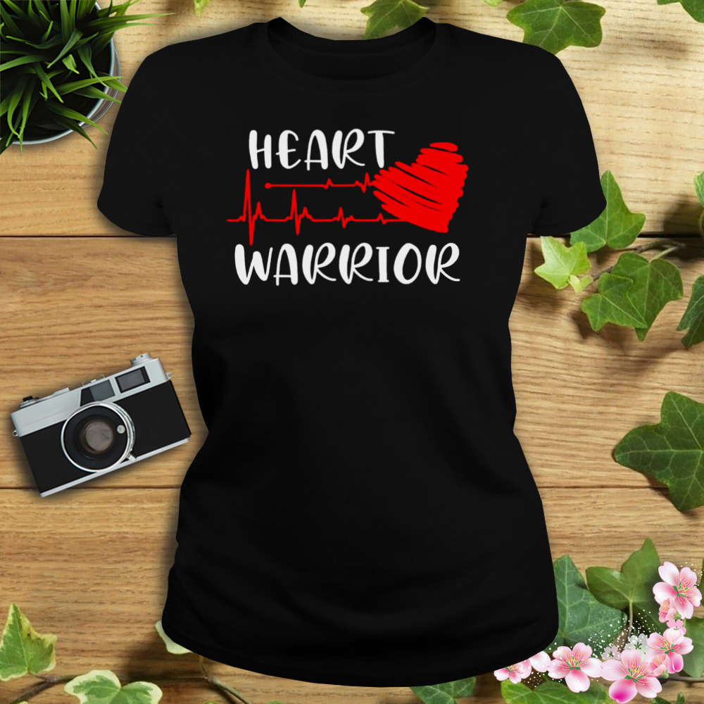 heart warrior chd awareness present congenital heart disease shirt 2 Women's tshirt