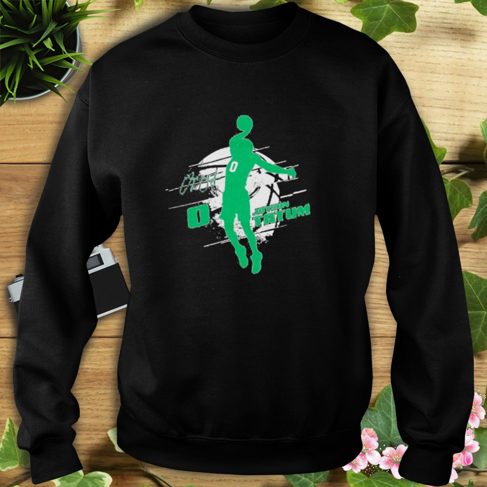 jayson Tatum Boston Celtics silhouette shirt 5 Sweat tshirt