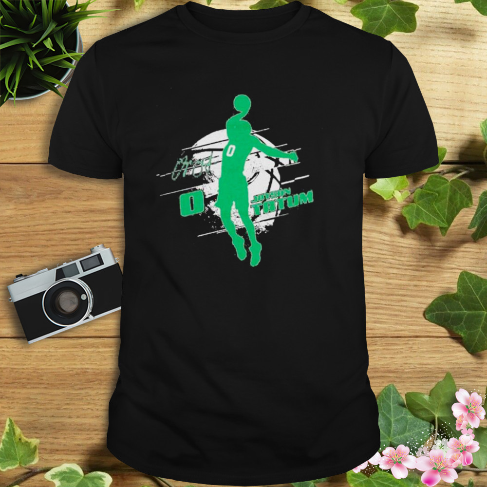 jayson Tatum Boston Celtics silhouette shirt