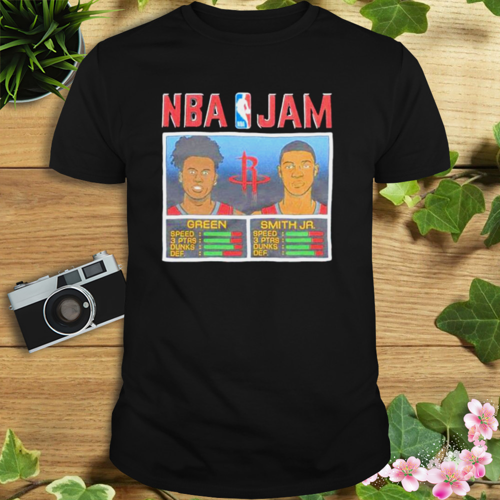 nBA Jam Green and Smith Jr Houston Rockets shirt