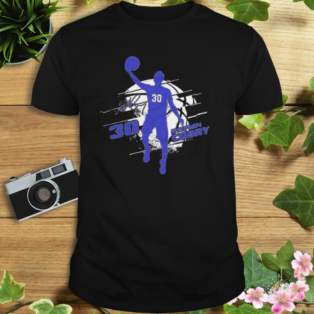steph Curry Golden State Warriors silhouette shirt