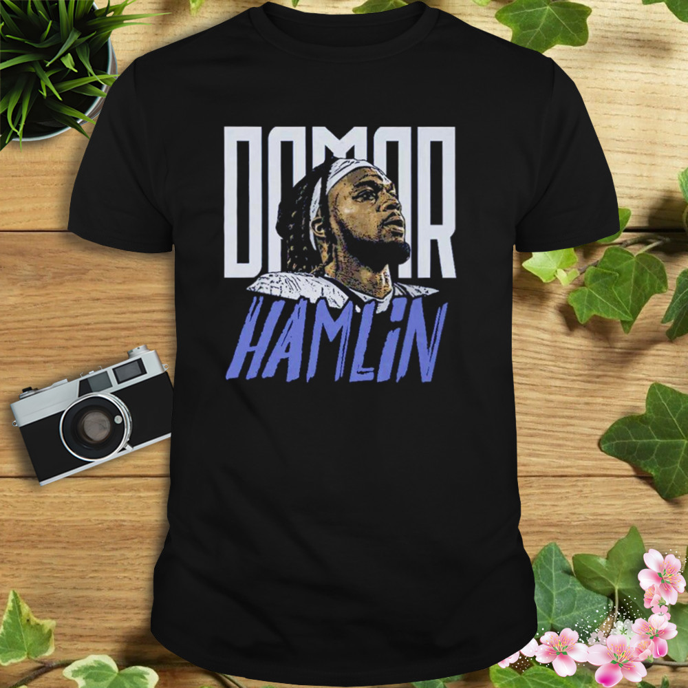 Damar Hamlin Buffalo Player Portrait Football Shirt