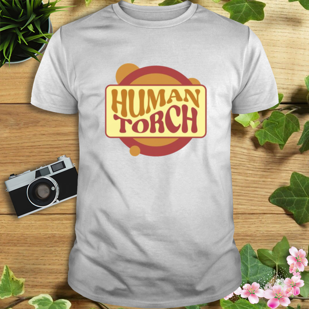 Human Torch Marvel Logo shirt