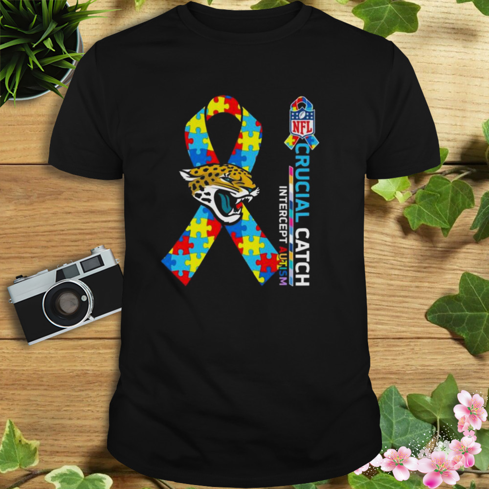 Jacksonville Jaguars NFL Crucial Catch Intercept Autism shirt 1 Unisex tshirt